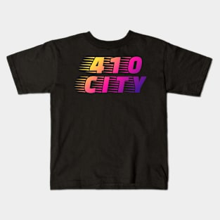 410 CITY FAST RUN DESIGN Kids T-Shirt